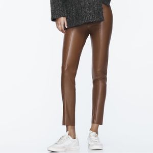 Zara faux leather leggings
